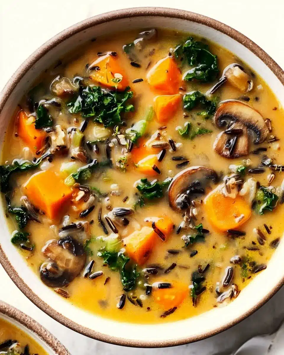 Cozy Autumn Wild Rice Soup