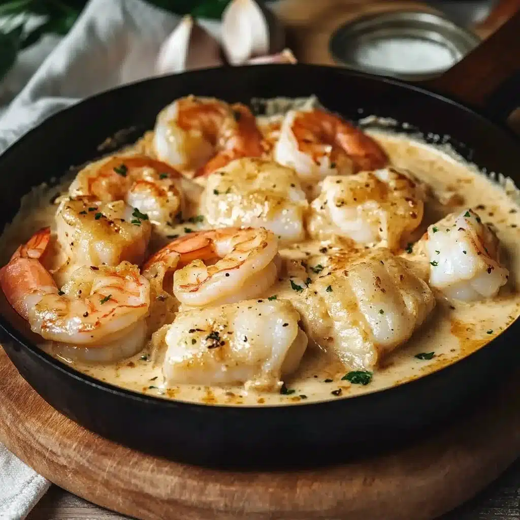 Creamy Garlic Butter Cod and Shrimp Skillet: 30-Minute Dinner