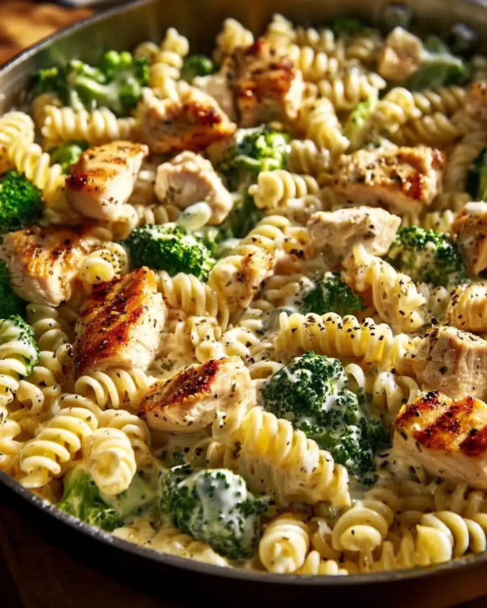 Creamy Rotisserie Chicken Broccoli Pasta