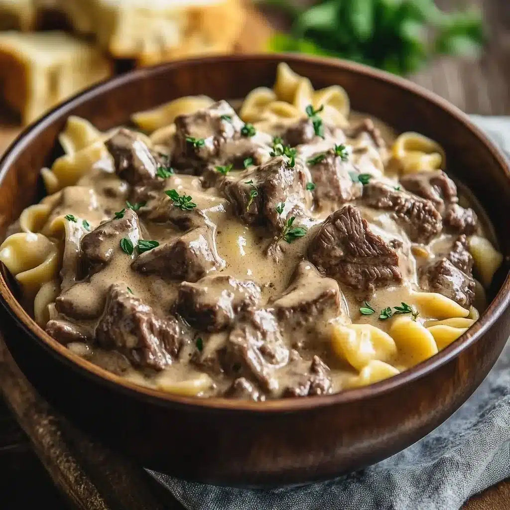 Crock Pot Beef Stroganoff