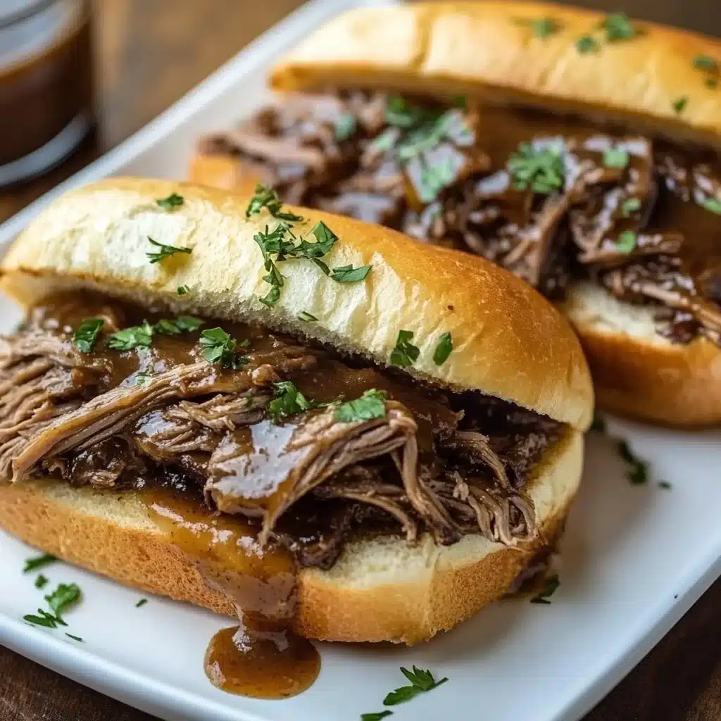 Crockpot French Dip Sandwiches