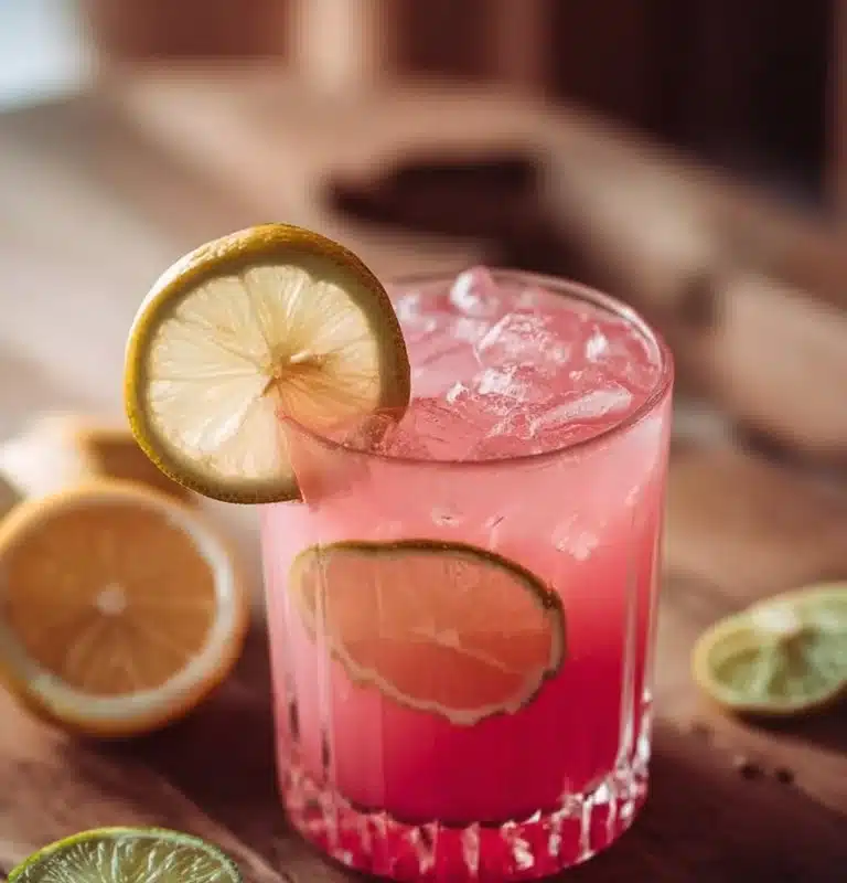 Cupid’s Pink Lemonade Mocktail
