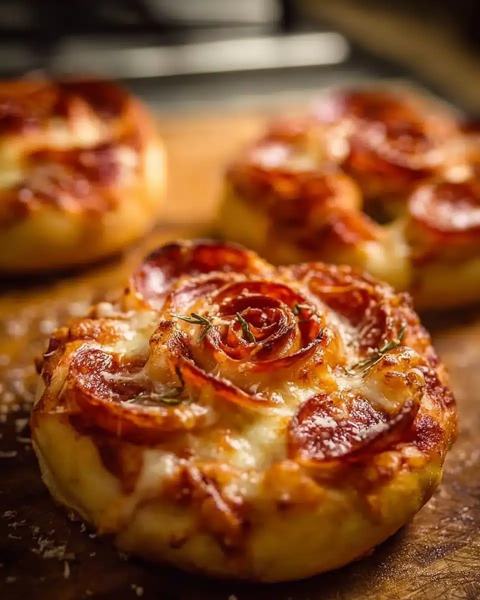 Easy Pizza Roses