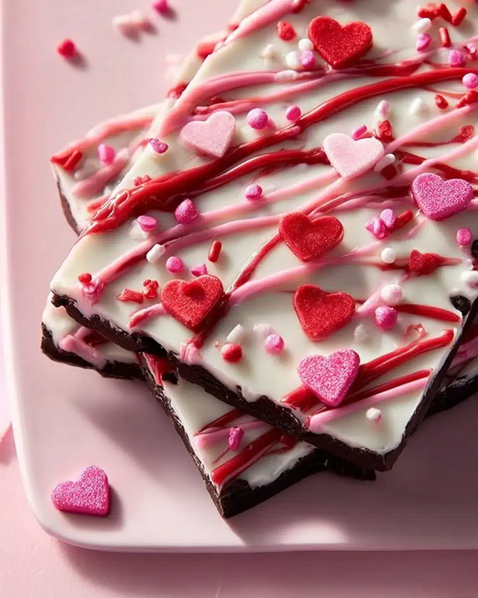 Easy Valentine's Oreo Bark