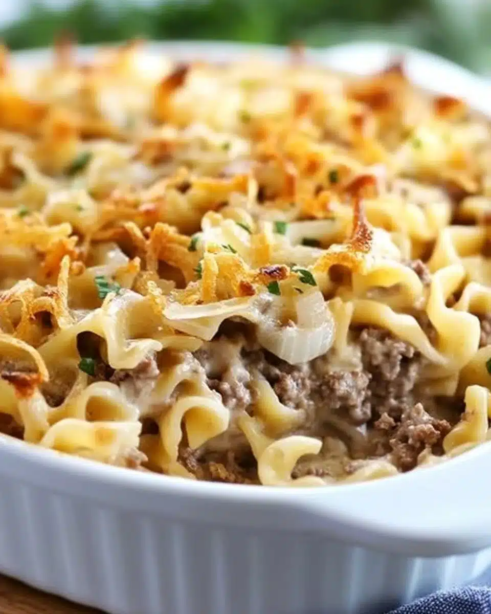 French Onion Beef Casserole