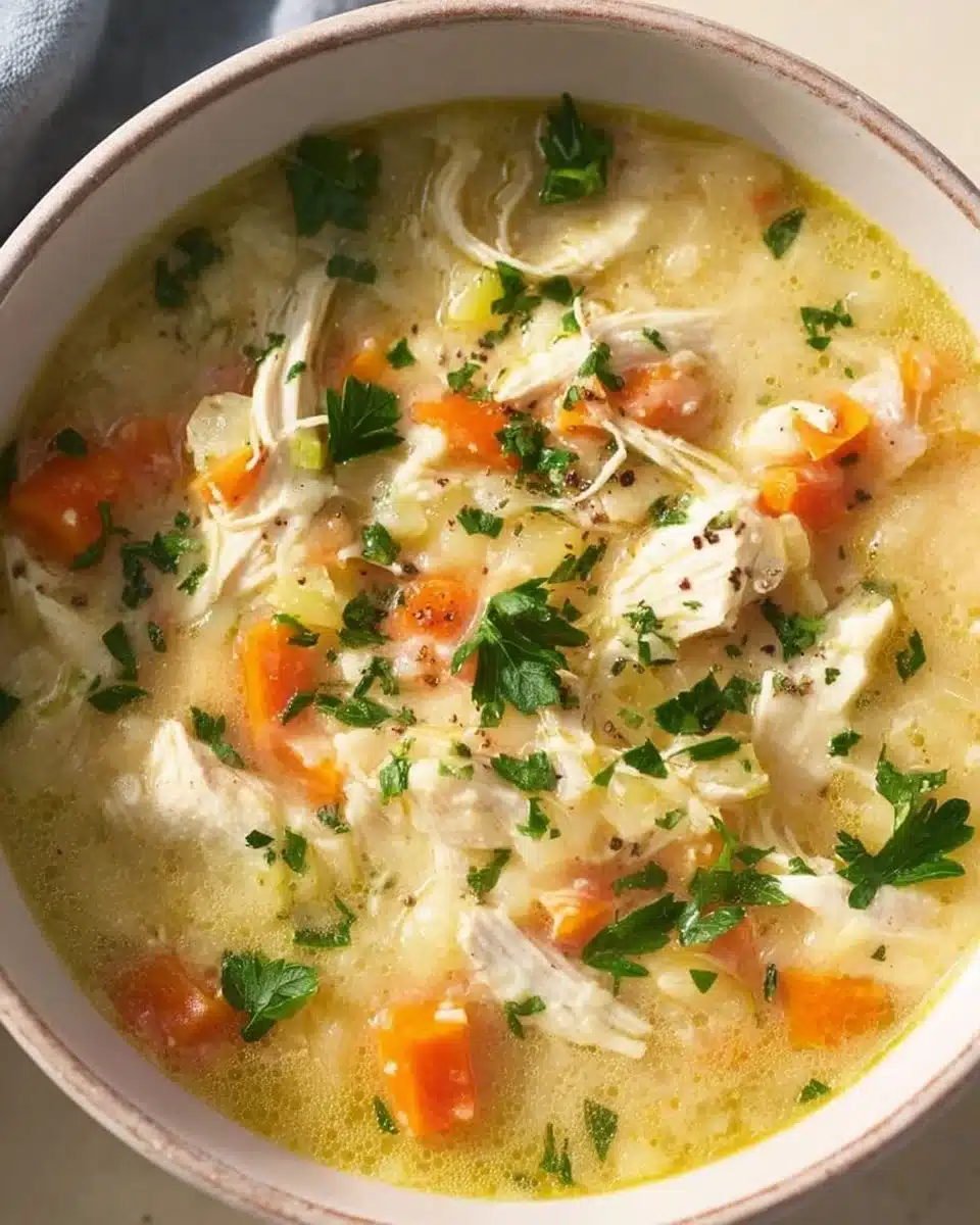 Healthy Chicken Pot Pie Soup