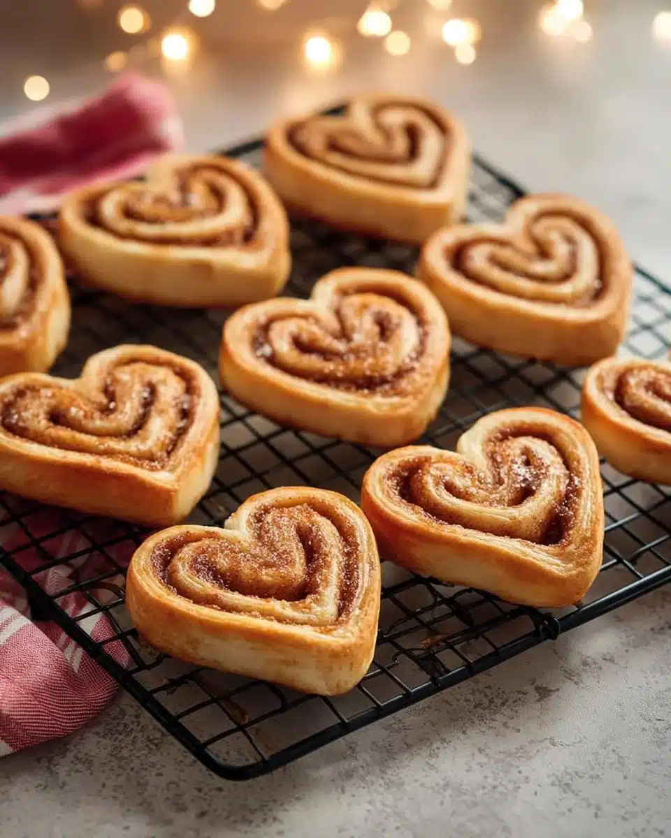 Heart-Shaped Cinnamon Rolls
