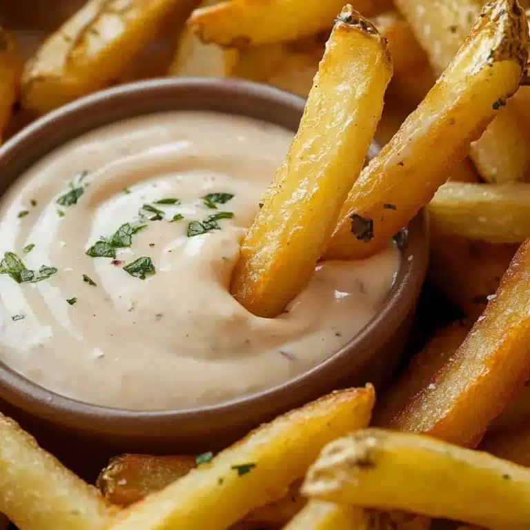 Delicious homemade aioli served in a bowl with fresh ingredients
