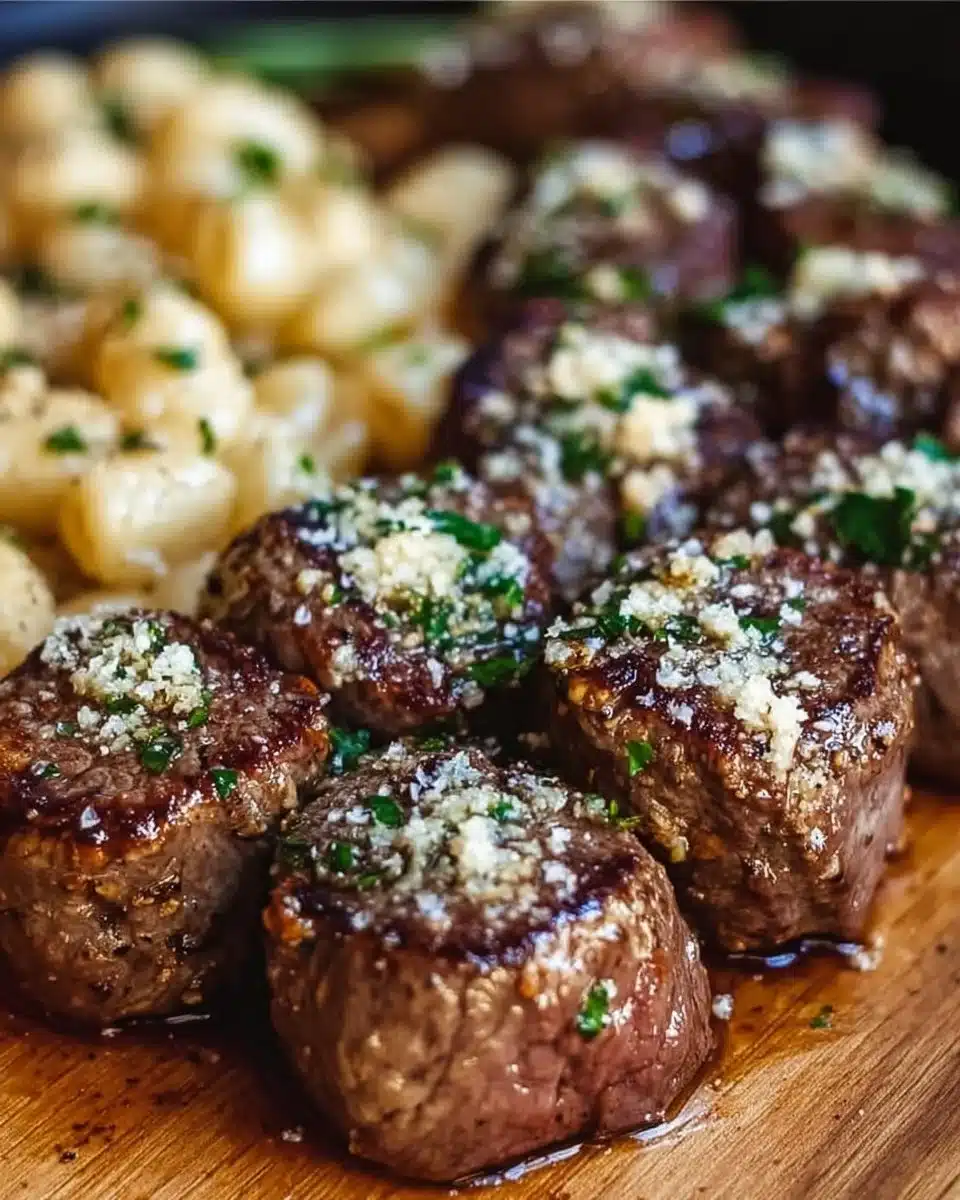 How to Make Juicy Steak Bites with Garlic Butter & Parmesan