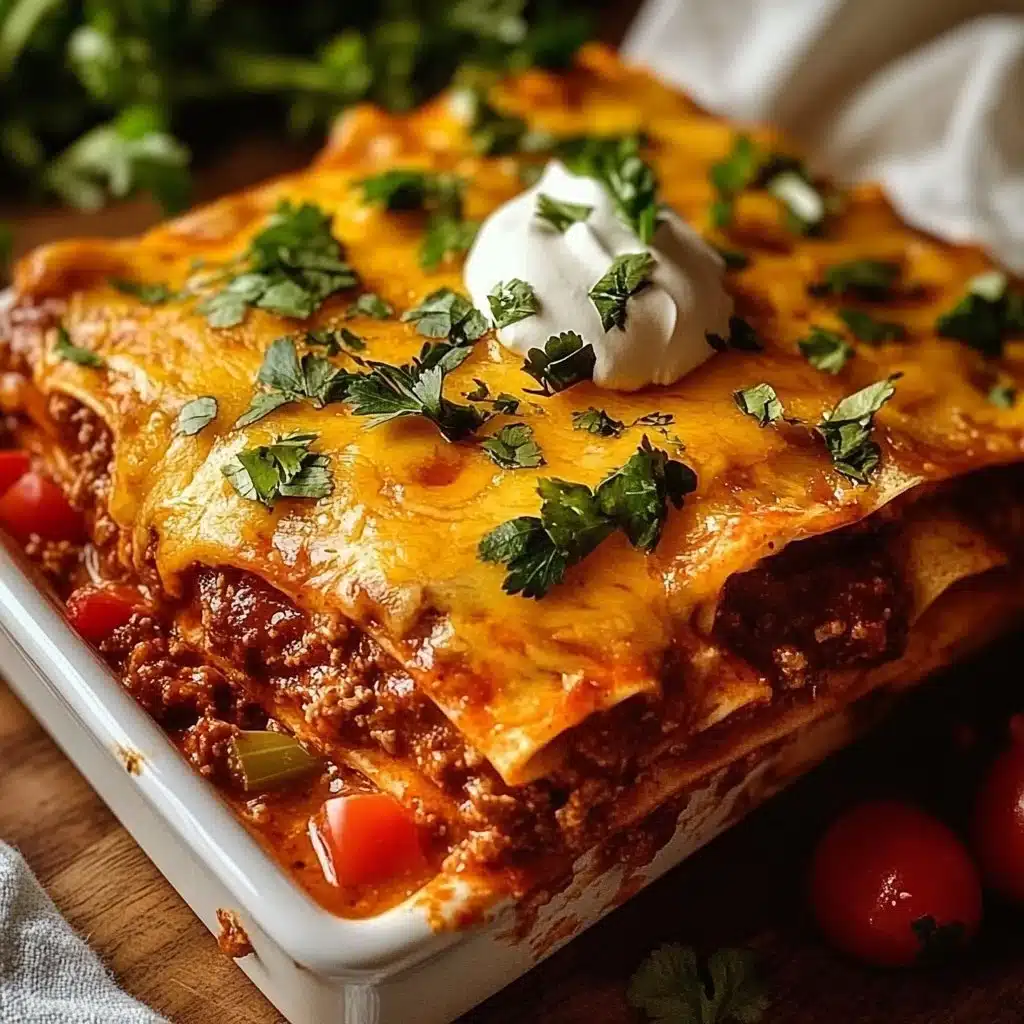 Irresistible BEST Beef Enchilada Casserole In 6 Steps