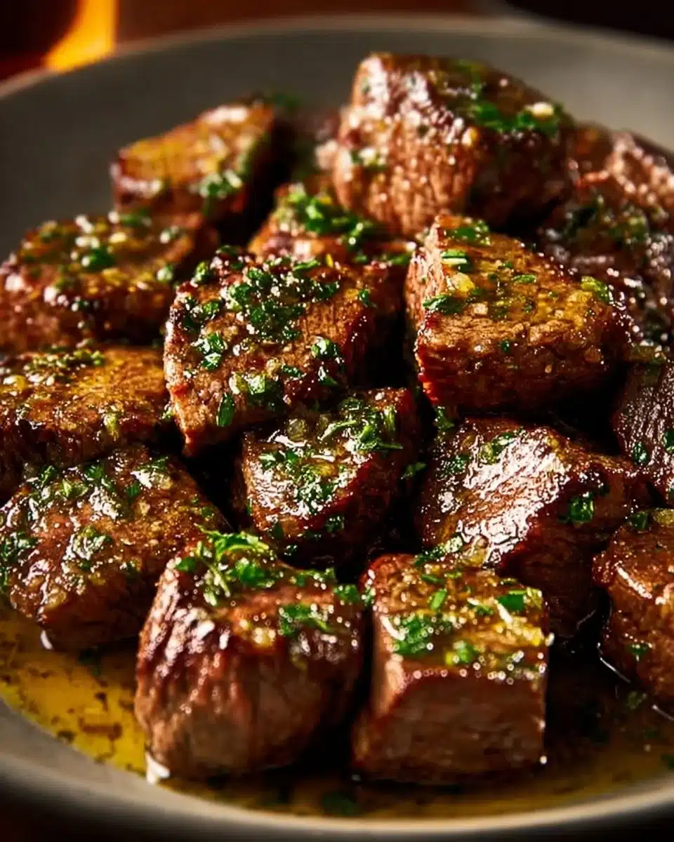 Juicy Garlic Butter Steak Bites