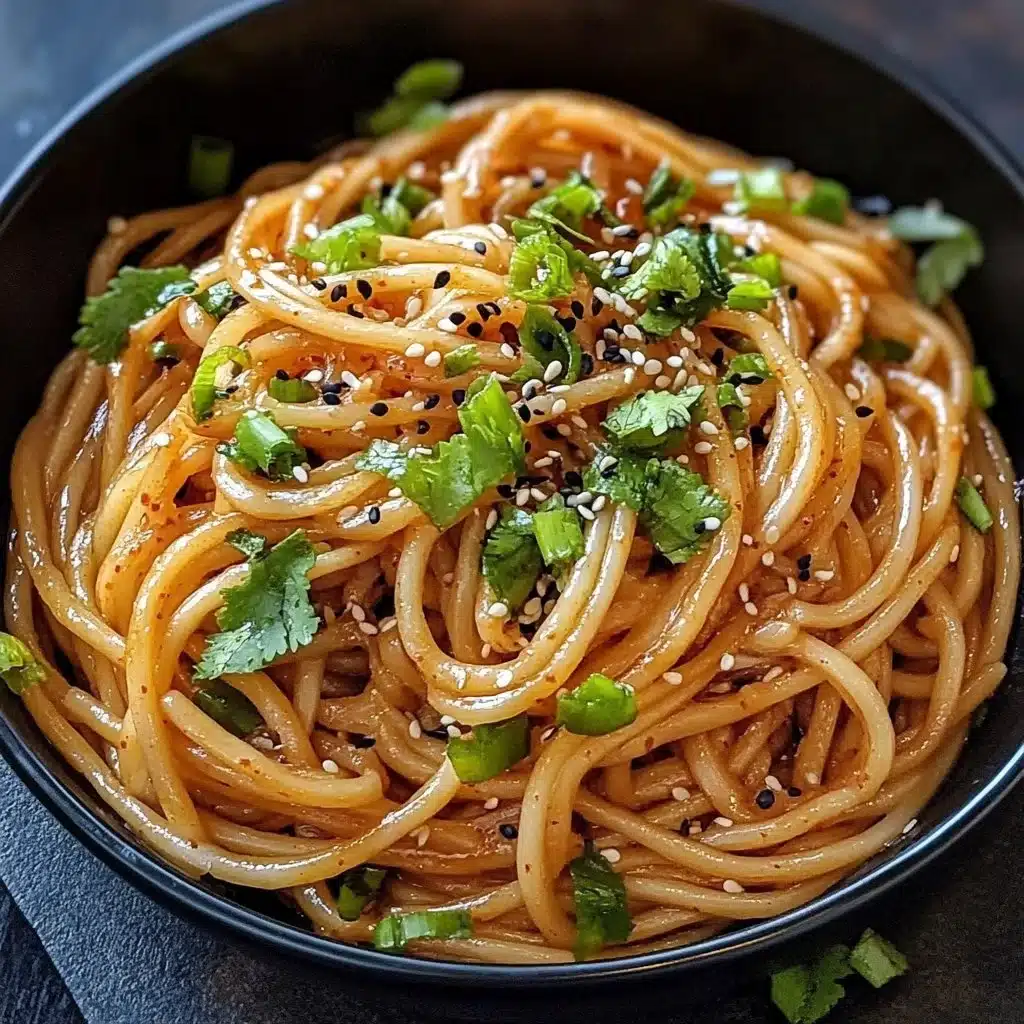 Korean Style Spicy Garlic Noodles