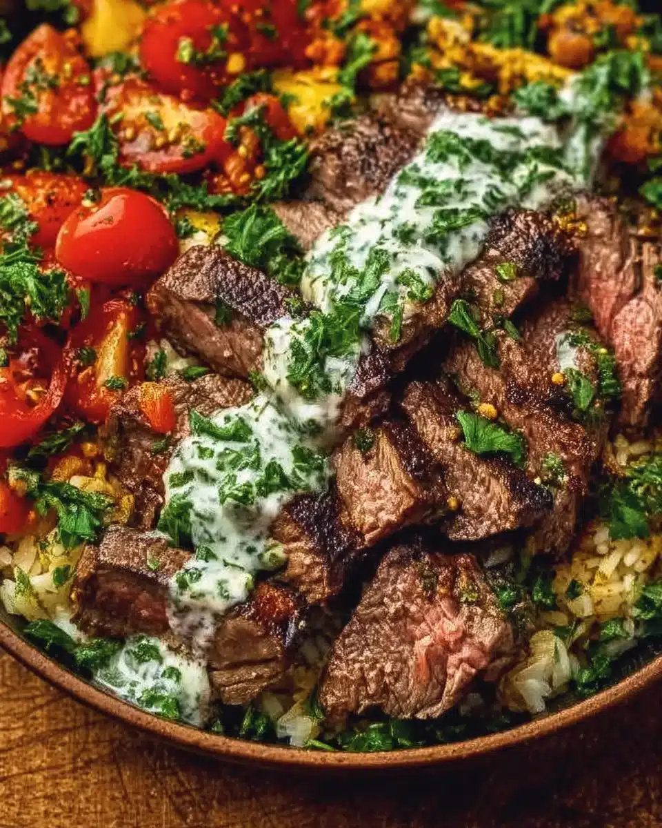 Mediterranean Steak Bowl Recipe