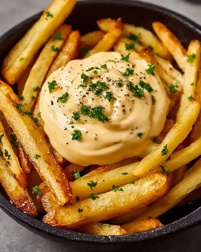 Delicious roasted garlic aioli served with fresh vegetables.