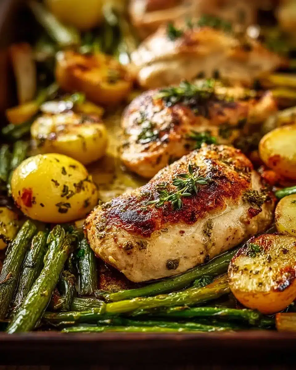 Sheet Pan Garlic Butter Chicken and Veggies
