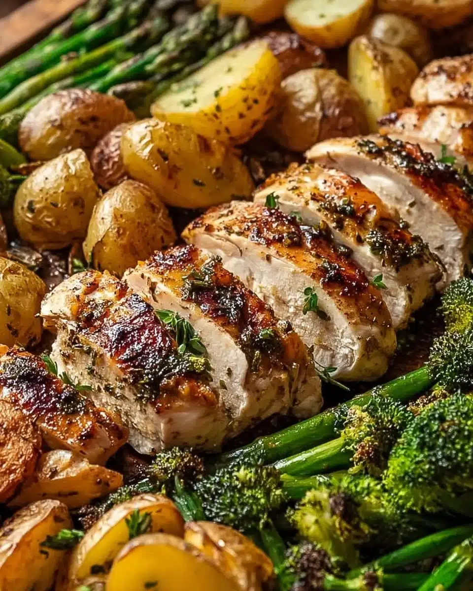 Sheet Pan Garlic Butter Chicken and Veggies