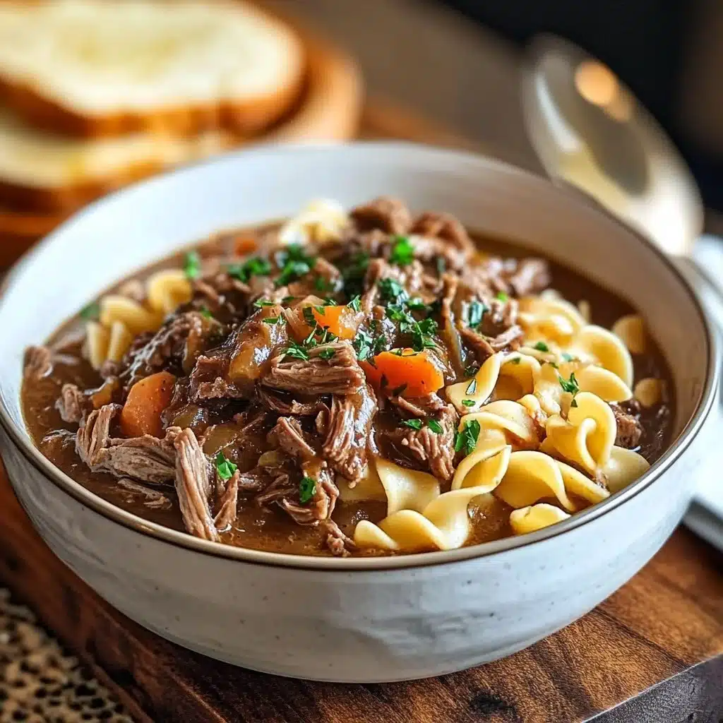 Slow Cooker Beef & Noodles