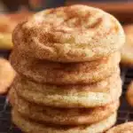 Delicious homemade snickerdoodle cookies, soft and coated in cinnamon sugar.