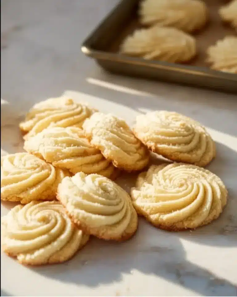 Deliciously soft butter cookies on a cooling rack, perfect for any occasion.