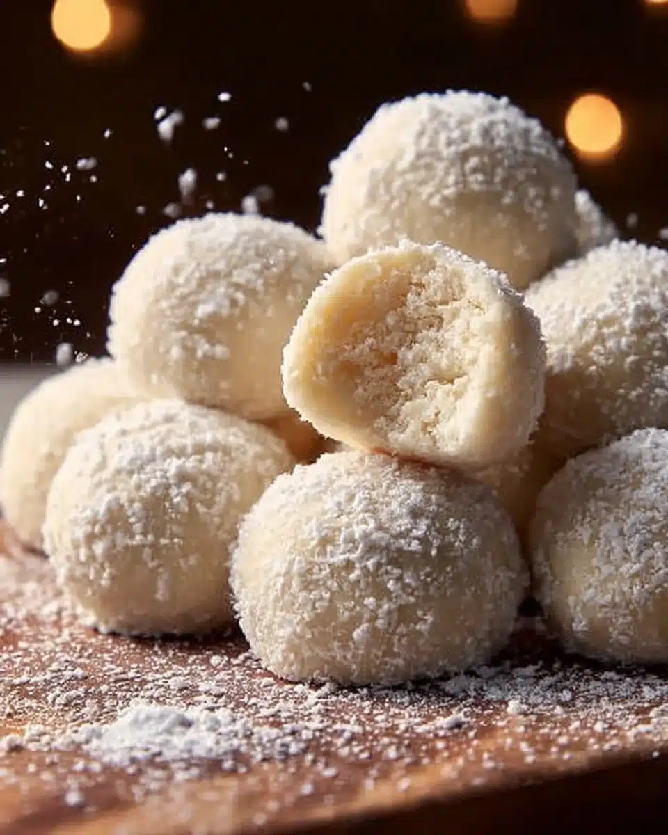 Sweetened Condensed Milk Snowball Cookies