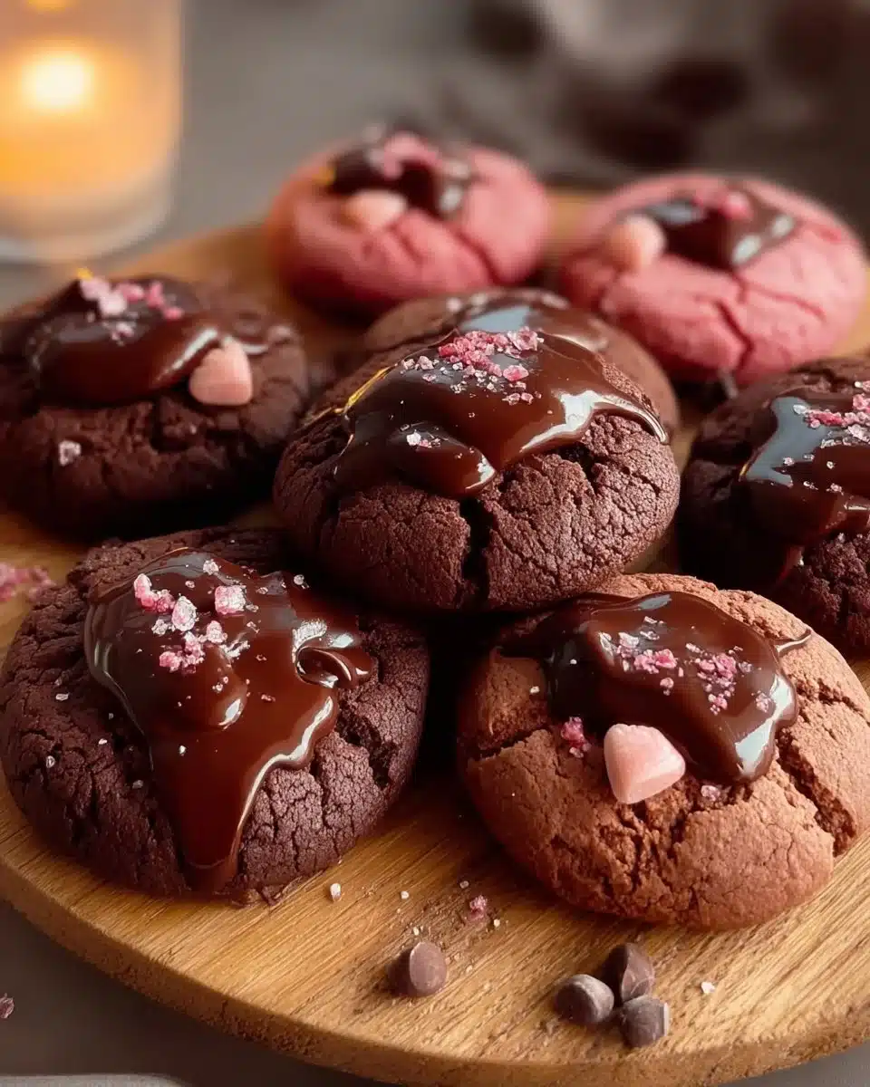 Valentine Ganache Cookies