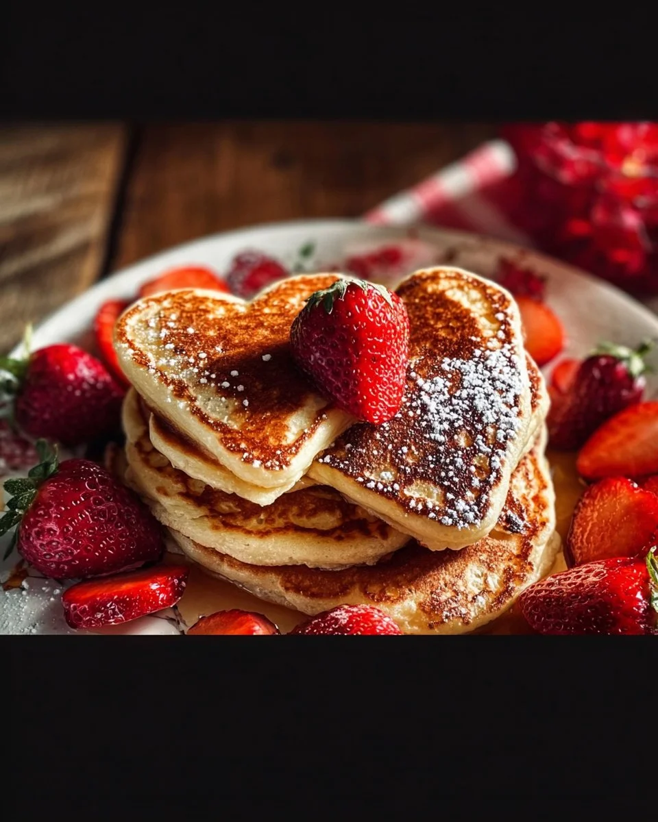 Valentine’s Heart-Shaped Pancakes