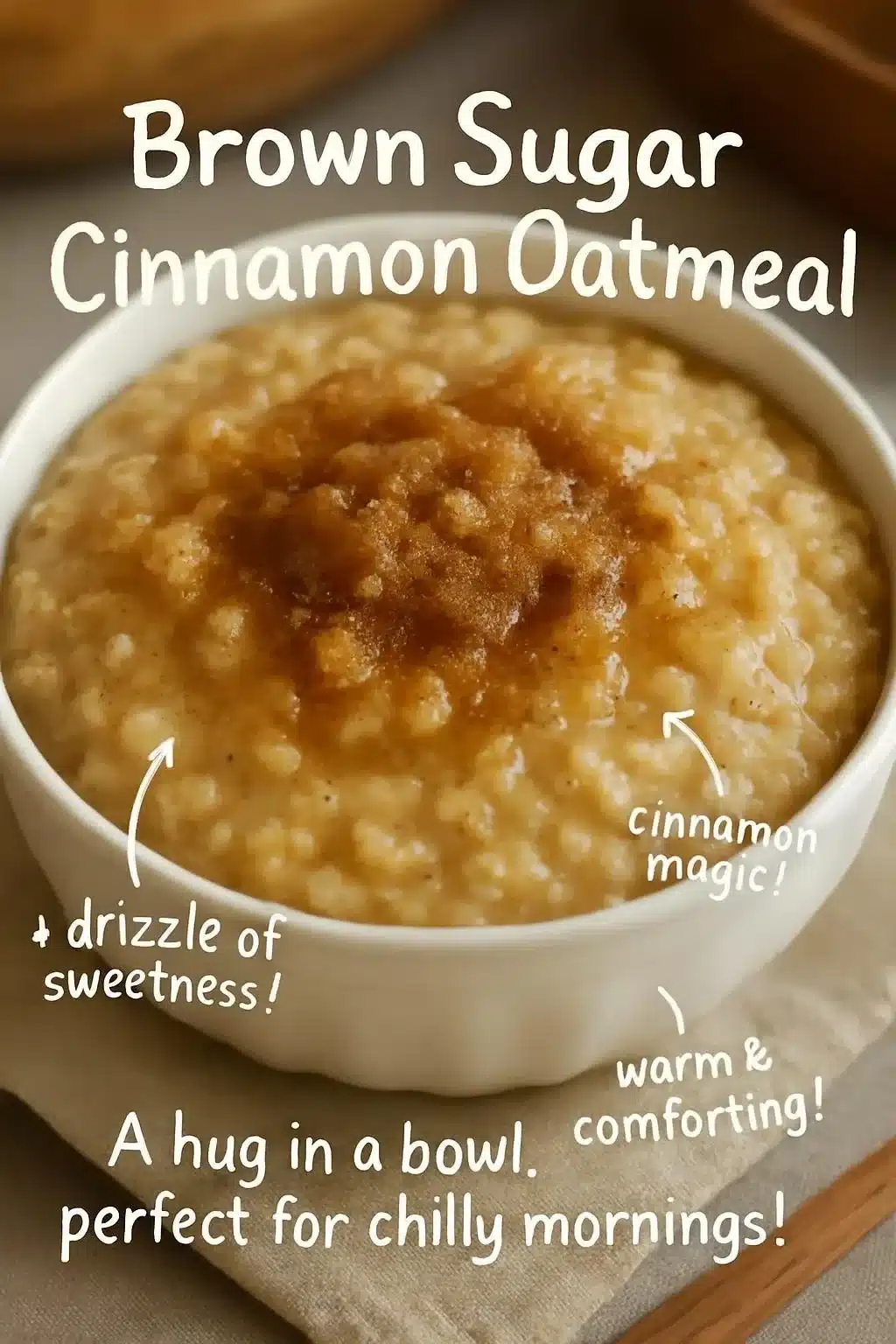 Brown Sugar Cinnamon Oatmeal