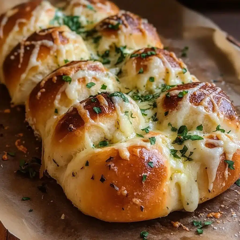 Cheesy Stuffed Garlic Bread Rolls