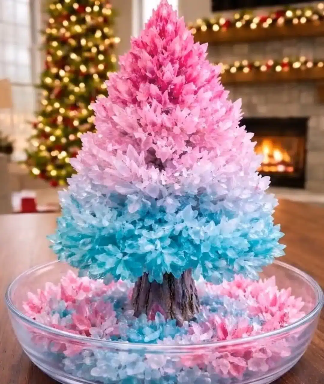 Crystal Growing Tree