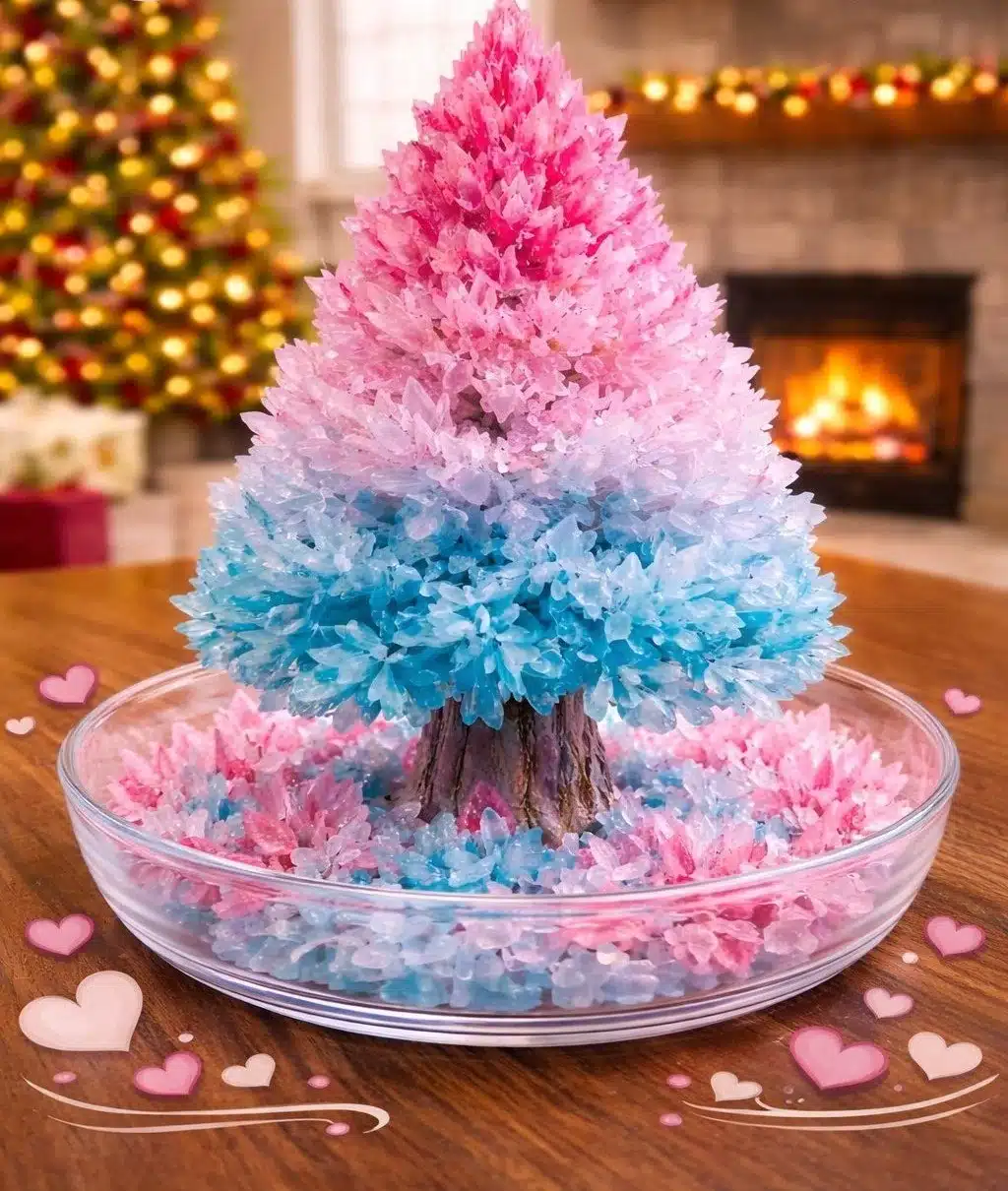 Crystal Growing Tree