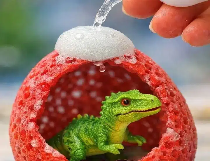 Dinosaur Egg Fizzing Experiment