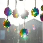 DIY crystal seashells showcasing sparkling transformed shells