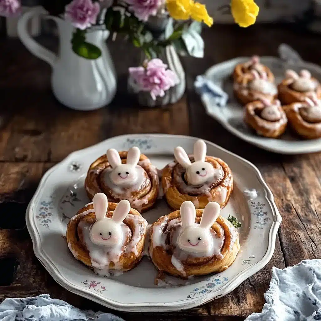 Easter Bunny Cinnamon Rolls