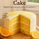 Delicious fruity citrus cake with orange and lemon zest for a refreshing dessert