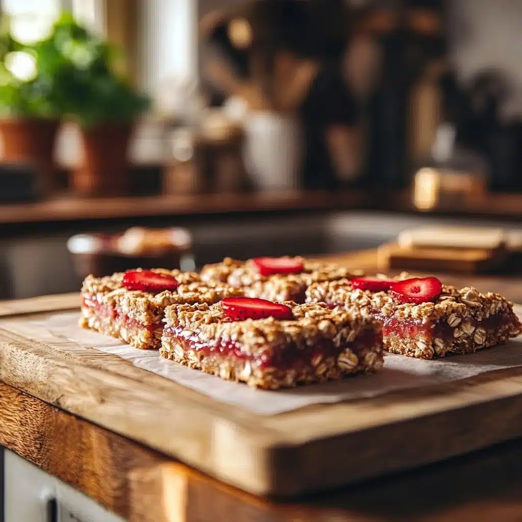 Healthy Strawberry Oatmeal Bars
