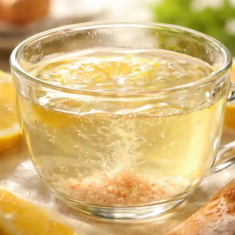 A refreshing drink combining pink salt, water, and lemon for potential weight loss benefits.