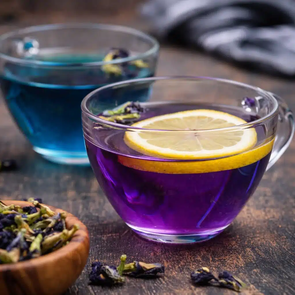 Cup of butterfly pea tea showcasing its vibrant blue color and health benefits for weight loss.