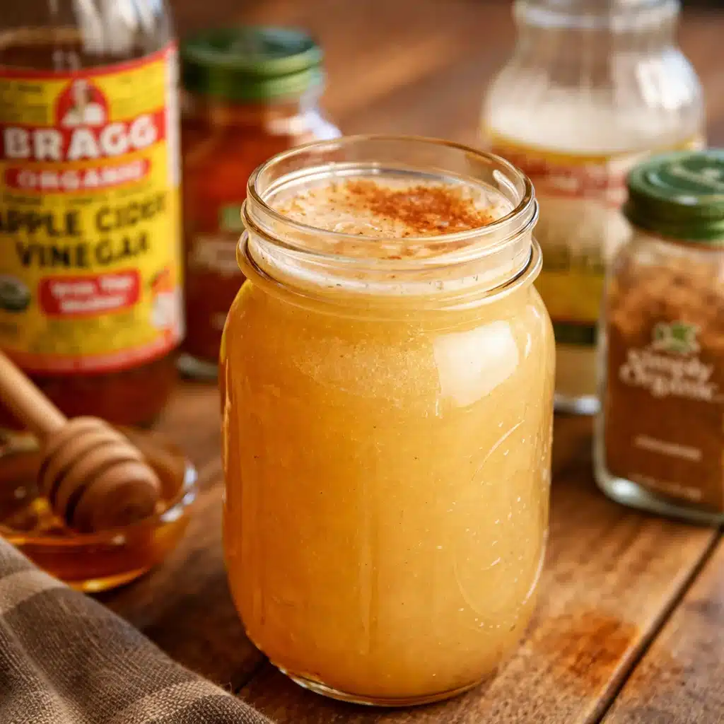 A refreshing cortisol detox drink made with lemon, ginger, and spices.