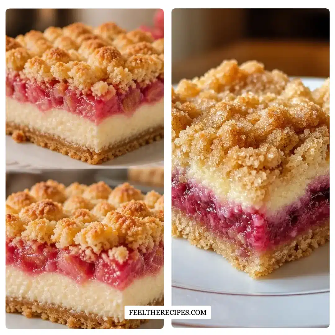 Best Rhubarb Cream Cheese Bars Recipe