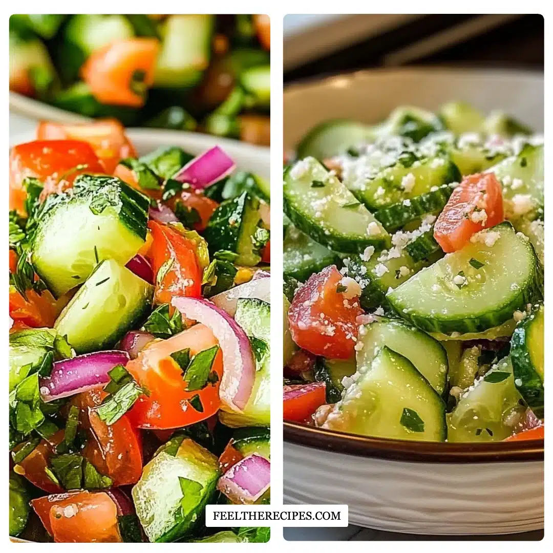 Classic Italian Cucumber Salad
