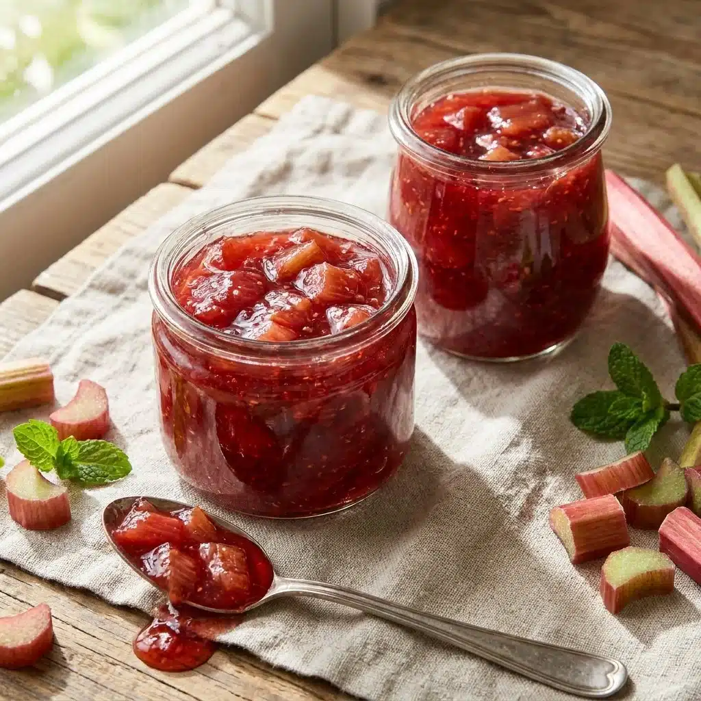 Easy Tangy Rhubarb Jam Recipe No Pectin Perfect for Beginners