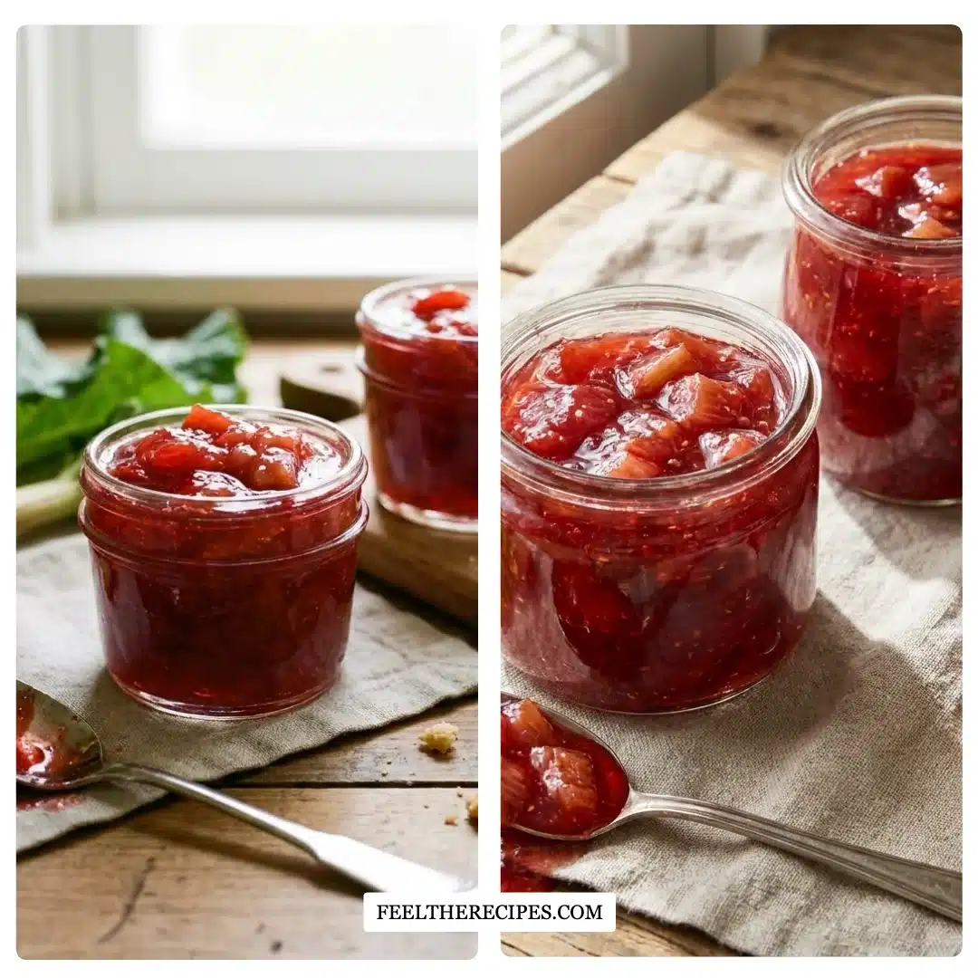 Easy Tangy Rhubarb Jam Recipe - No Pectin, Perfect for Beginners