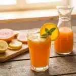 Energizing orange detox drink for boosting morning energy