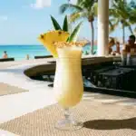 Refreshing Healthy Paradise Drink made with fresh fruits and healthy ingredients