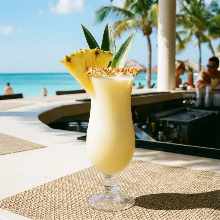 Refreshing Healthy Paradise Drink made with fresh fruits and healthy ingredients