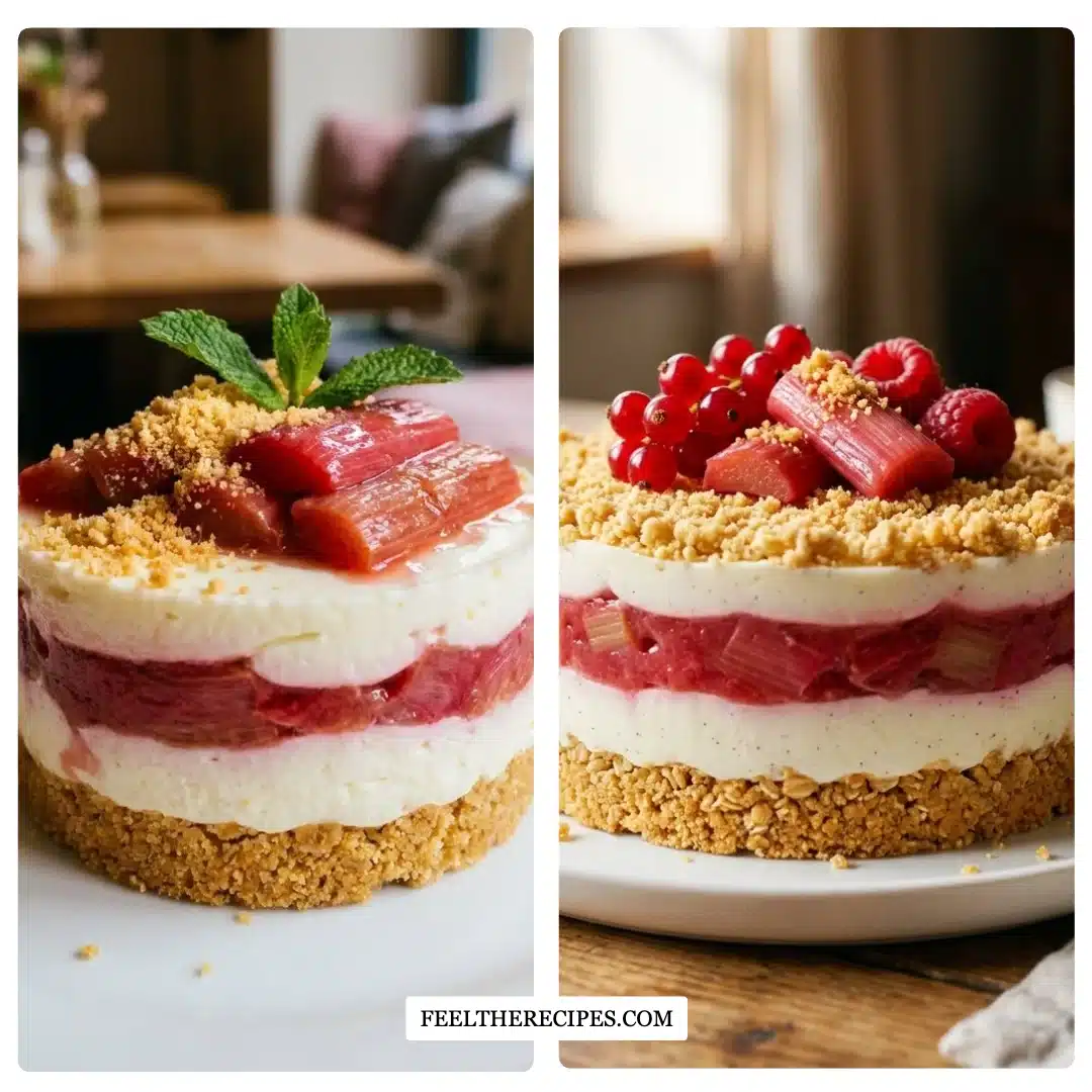 Layered Rhubarb Pudding Recipe