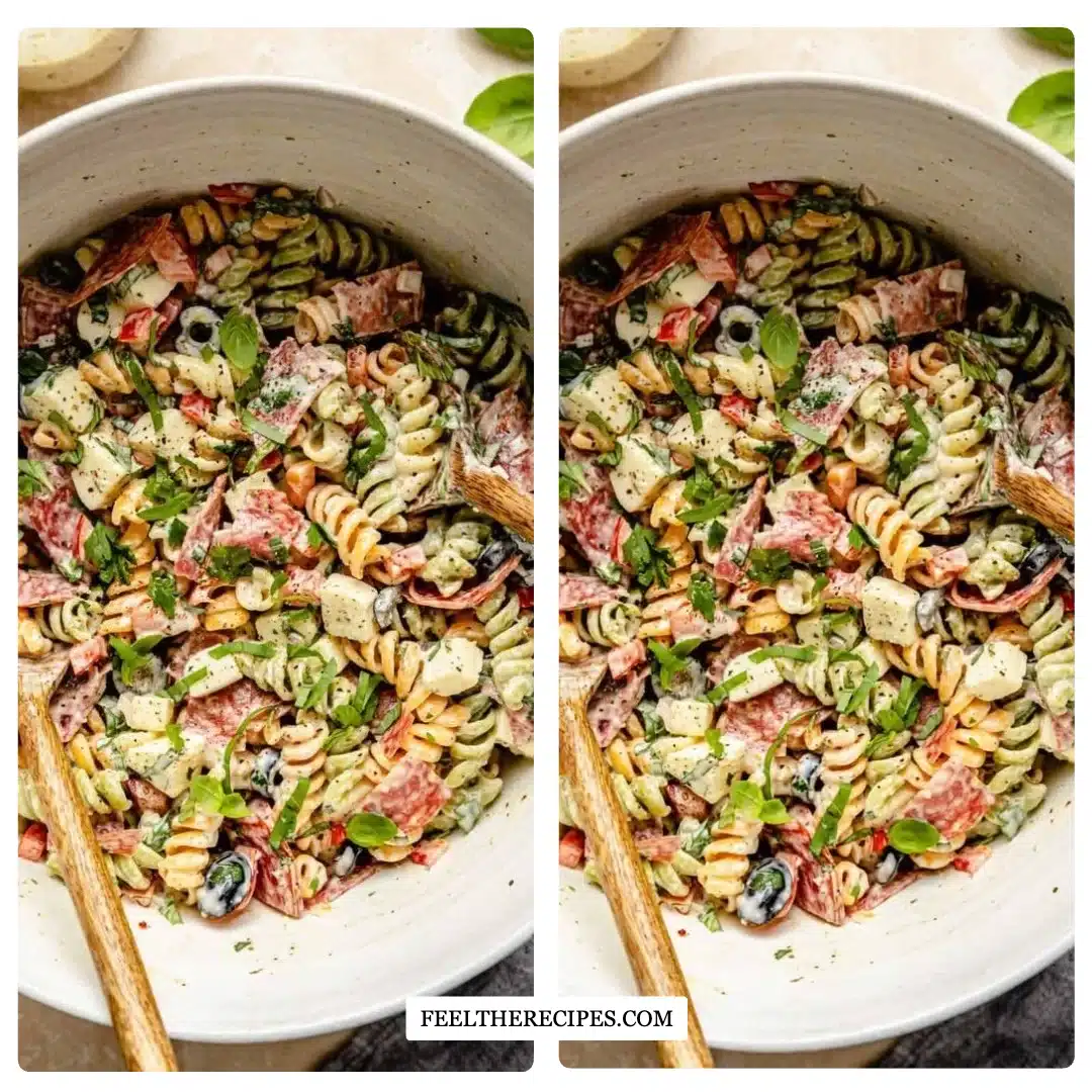 Silky Pasta Salad with Creamy Italian Dressing