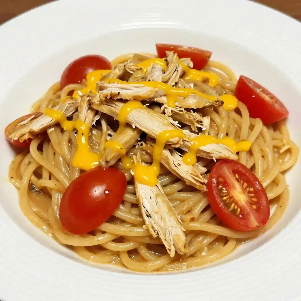 Crockpot Chicken Spaghetti
