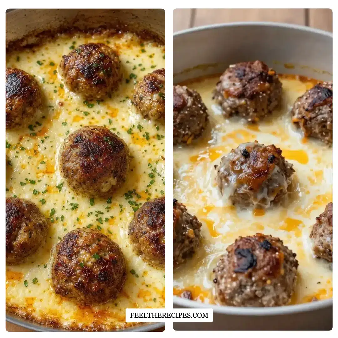 Slow Cooker French Onion Meatballs