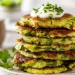 Crispy zucchini fritters served with creamy tzatziki sauce.